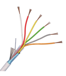 Cablu de alarma 6 fire ecranate, cupru integral, 100m - eRaya AL10622-100