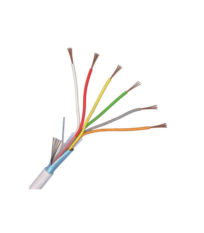 Cablu de alarma 6 fire ecranate, cupru integral, 100m - eRaya AL10622-100