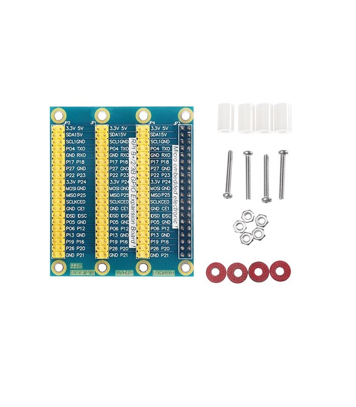 Placa expansiune triplă Raspberry Pi 3 Model B