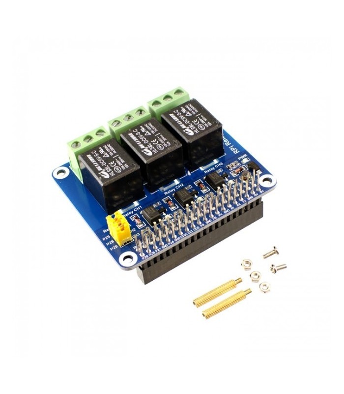 Placa expansiune relee Raspberry Pi 3 Model B