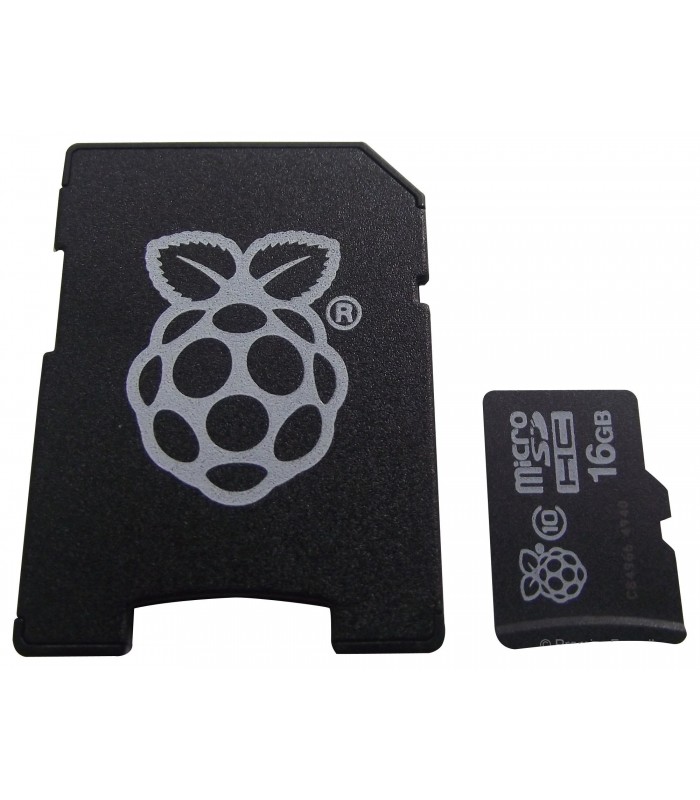 Card memorie MicroSD de 16GB, preîncărcat cu NOOBS