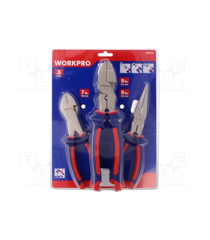 Set clești Workpro 3
