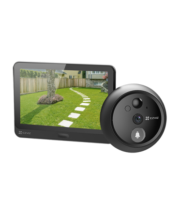 Vizor electronic smart EZVIZ, Wi-Fi, FullHD 1080P, monitor 4.3 inch, acumulator 4600mAh, senzor miscare PIR, slot SDcard