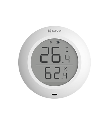 Senzor de temperatura si umiditate Smart Home EZVIZ, afisaj 1.8 inch, comunicare Wireless ZigBee CS-T51C