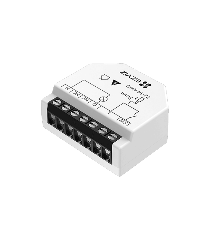 Releu inteligent Wi-Fi pentru aplicatii Smart Home EZVIZ, 1 canal 250Vc.a. max. 16A CS-T35-R100-W