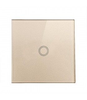 Întrerupător simplu touch screen gold Wi-Fi
