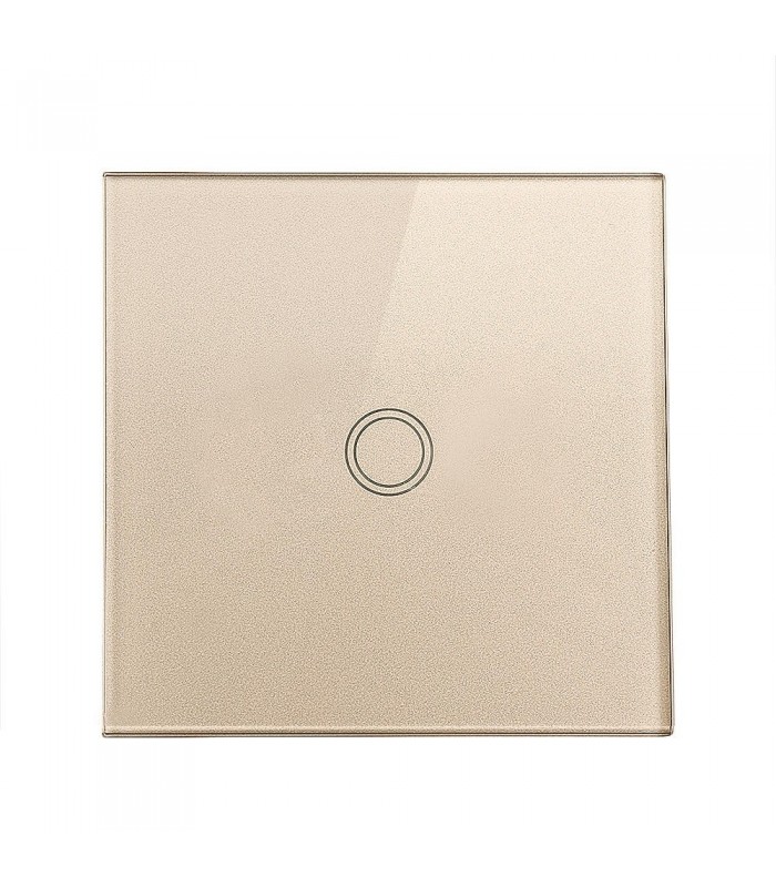 Întrerupător simplu touch screen gold Wi-Fi