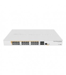 Management Switch 24 x Gigabit PoE+ Out 450W, 4 x SFP+ 10Gbps - Mikrotik CRS328-24P-4S+RM