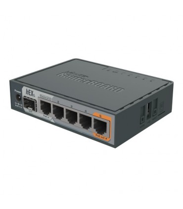 Router hEX S, 5 x Gigabit, 1 xSFP, RouterOS L4 - Mikrotik RB760iGS