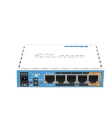Router Mikrotik HAP, ac lite, 500 Mbit/s, Alb, Power over Ethernet (PoE) Suport