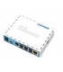 Router Mikrotik HAP, ac lite, 500 Mbit/s, Alb, Power over Ethernet (PoE) Suport