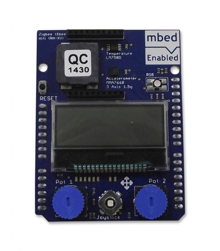Shield de aplicație mbed LCD grafic 128x32 accelerometru cu 3 axe