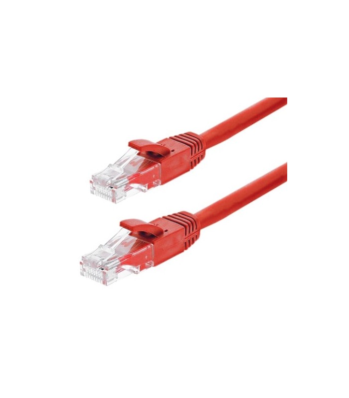 Patch cord Gigabit UTP cat6, LSZH, 0.15m, rosu - ASYTECH Networking TSY-PC-UTP6-015M-R