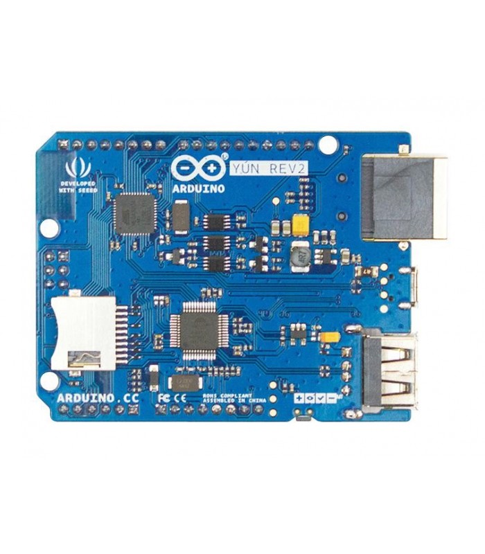 Placa de dezvoltare, Arduino Yun Rev 2, ATmega32U4 MCU, modul WLAN