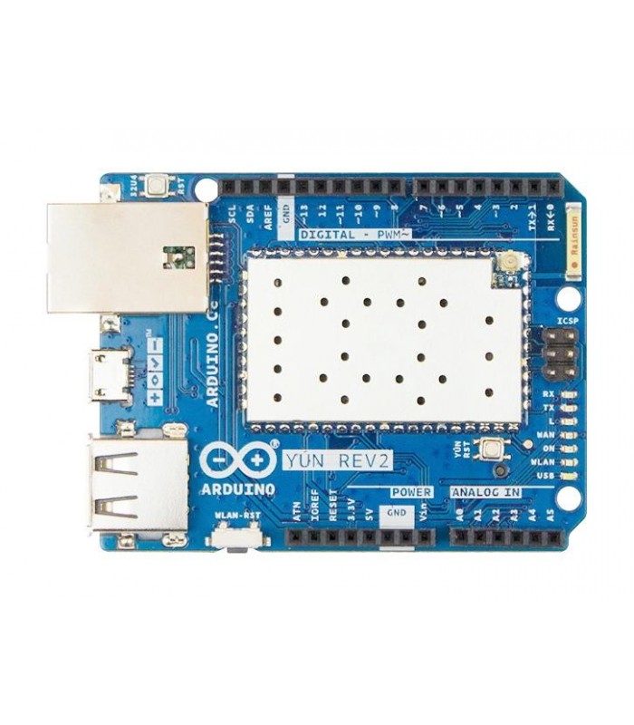 Placa de dezvoltare, Arduino Yun Rev 2, ATmega32U4 MCU, modul WLAN