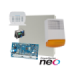 Kit alarma la efractie DSC NEO cu sirena exterioara KIT2016BS