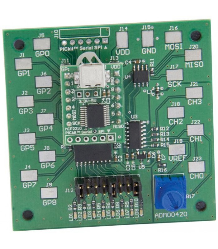 Kit de evaluare, dispozitiv MCP2210, USB la SPIC