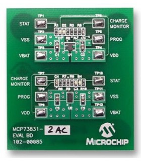 Kit de evaluare, MCP73831 Controler liniar de încărcare  500mA, tensiune de încărcare 4,2 V