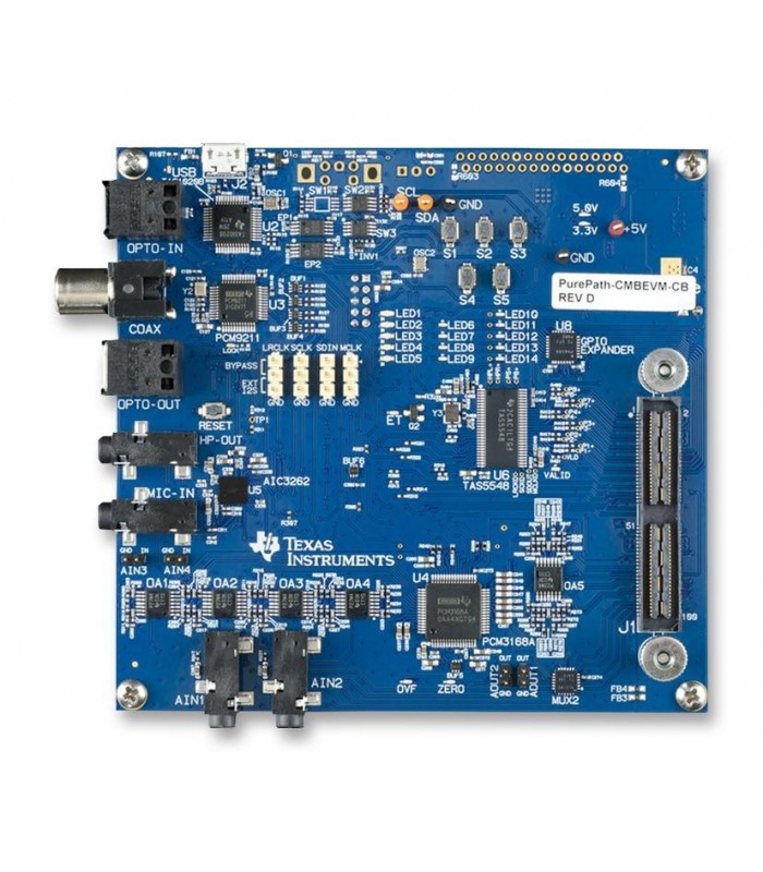 Modul de evaluare, interfață audio stereo TAS1020B, consolă PurePath