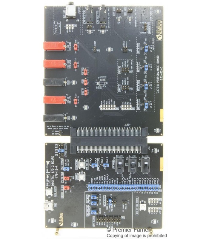 Placă de evaluare, codec stereo DA7218 putere ultra-scăzută