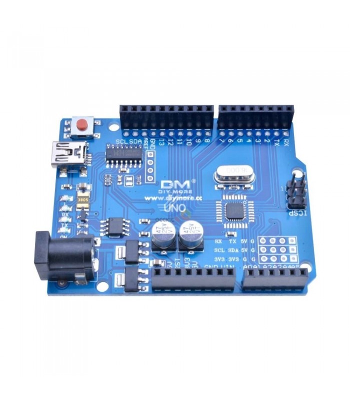 Placă de dezvoltare compatibilă Arduino Uno R3 Mini USB ATmega328P CH340G
