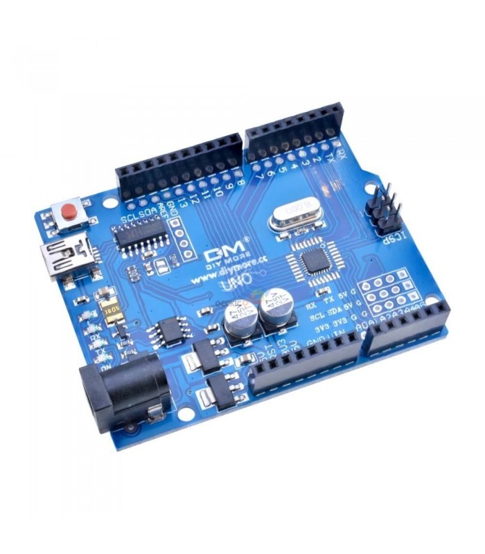 Placă de dezvoltare compatibilă Arduino Uno R3 Mini USB ATmega328P CH340G
