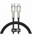 Cablu alimentare si date baseus cafule metal fast charging data cable pt. smartphone usb type-c la lightning iphone pd 20w