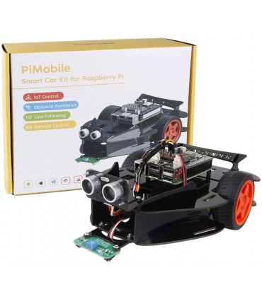 Kit mașină inteligentă PiMobile Smart pentru Raspberry Pi Bazat pe Ezblock