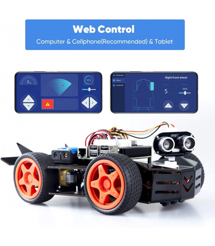Kit mașină inteligentă PiCar-4WD Smart pentru Raspberry Pi