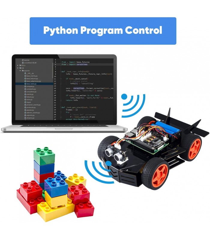 Kit mașină inteligentă PiCar-4WD Smart pentru Raspberry Pi