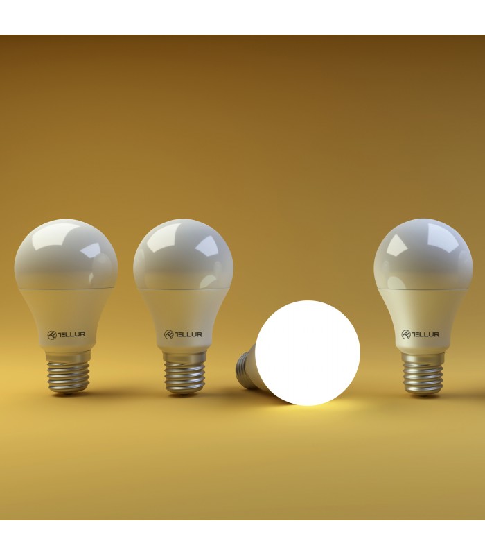Bec LED Inteligent Wireless Tellur White, E27, 10W, 1000lm, lumina alba/calda, reglabil