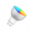 Bec WiFi LED, GU10, 5W, lumina alba/calda/RGB, reglabil