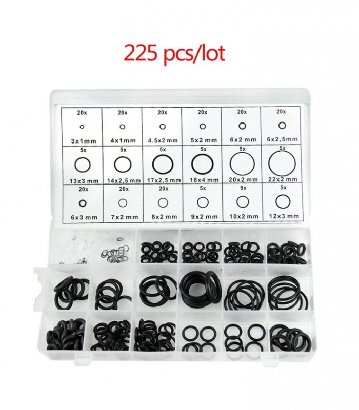 Set garnituri O ring 225 bucati