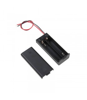 Suport baterie pentru 2 x AA, cu capac